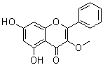 高良姜素 3-甲基醚分子结构 (CAS 6665-74-3)