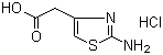 2-(2-Aminothiazol-4-yl) acetic acid hydrochloride molecular structure (CAS 66659-20-9)