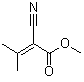 2-氰基-3-甲基-2-丁烯酸甲酯分子结构 (CAS 6666-75-7)