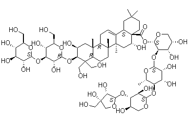 Platycodin D2 molecular structure (CAS 66663-90-9)