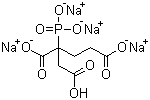 Tetrasodium hydrogen 2-phosphonatobutane-1,2,4-tricarboxylate molecular structure (CAS 66669-53-2)