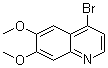 结构式 CAS# 666734-51-6, 4-溴-6,7-二甲氧基喹啉