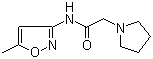 N-(5-Methyl-3-isoxazolyl)-1-pyrrolidineacetamide molecular structure (CAS 666821-88-1)