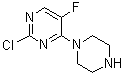 2-Chloro-5-fluoro-4-(1-piperazinyl)pyrimidine molecular structure (CAS 666839-74-3)