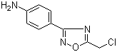 structure of CAS# 6674-17-5, 4-(5-Chloromethyl-1,2,4-oxadiazol-3-yl)aniline