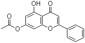 5-羟基-7-乙酰氧基黄酮分子结构 (CAS 6674-40-4)