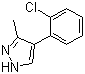 4-(2-Chlorophenyl)-3-methyl-1H-pyrazole molecular structure (CAS 667400-39-7)