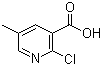 2-Chloro-5-methylnicotinic acid molecular structure (CAS 66909-30-6)
