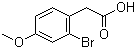 2-溴-4-甲氧基苯乙酸分子结构 (CAS 66916-99-2)