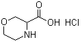 3-吗啉羧酸盐酸盐分子结构 (CAS 66937-99-3)