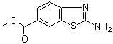 2-氨基-6-苯并噻唑甲酸甲酯分子结构 (CAS 66947-92-0)