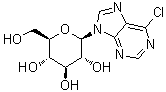 6-Chloro-9-beta-D-glucopyranosyl-9H-purine molecular structure (CAS 66981-23-5)