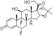 Fluocinolone acetonide molecular structure (CAS 67-73-2)