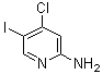结构式 CAS# 670253-37-9, 4-氯-5-碘-2-氨基吡啶