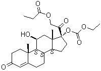 Cortisol 17-(ethyl carbonate) 21-propionate molecular structure (CAS 671225-26-6)