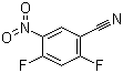 结构式 CAS# 67152-20-9, 2,4-二氟-5-硝基苯腈