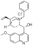 (-)-N-苄基奎宁鎓氯化物分子结构 (CAS 67174-25-8)