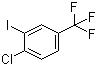 structure of CAS# 672-57-1, 4-Chloro-3-iodobenzotrifluoride;1-Chloro-2-iodo-4-(trifluoromethyl)benzene