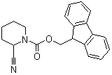 2-Cyano-1-piperidinecarboxylic acid 9H-fluoren-9-ylmethyl ester molecular structure (CAS 672310-10-0)