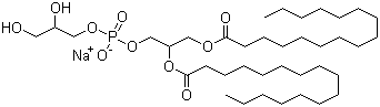 结构式 CAS# 67232-81-9, 1,2-棕榈酰磷脂酰甘油钠盐