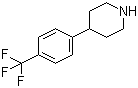 structure of CAS# 67259-63-6, 4-(4-Trifluoromethylphenyl)piperidine