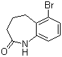 structure of CAS# 6729-30-2, 6-Bromo-1,3,4,5-tetrahydro-2H-1-benzazepin-2-one