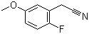 2-Fluoro-5-methoxybenzeneacetonitrile molecular structure (CAS 672931-28-1)