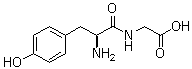 结构式 CAS# 673-08-5, L-酪氨酰甘氨酸