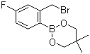 2-Bromomethyl-4-fluorophenylboronic acid neopentyl glycol ester molecular structure (CAS 673456-16-1)