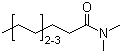 N,N-二甲基癸酰胺与 N,N-二甲基辛酰胺的混合物分子结构 (CAS 67359-57-3)