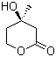 structure of CAS# 674-26-0, DL-Mevalonolactone;DL-Mevalonic acid lactone; (4R)-4-Hydroxy-4-methyl-oxan-2-one; (+/-)-Tetrahydro-4-hydroxy-4-methyl-2H-pyran-2-one