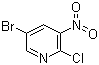 5-溴-2-氯-3-硝基吡啶分子结构 (CAS 67443-38-3)