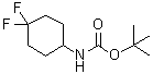 结构式 CAS# 675112-67-1, (4,4-二氟环己基)氨基甲酸叔丁酯