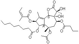 Thapsigargin molecular structure (CAS 67526-95-8)