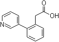2-(3-Pyridinyl)benzeneacetic acid molecular structure (CAS 675602-63-8)