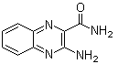 结构式 CAS# 67568-30-3, 3-氨基-2-喹喔啉甲酰胺
