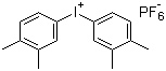 Bis(3,4-dimethylphenyl)iodonium hexafluorophosphate molecular structure (CAS 67578-25-0)
