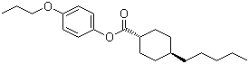 trans-4-Pentylcyclohexanecarboxylic acid 4-propoxyphenyl ester molecular structure (CAS 67589-54-2)