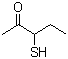 结构式 CAS# 67633-97-0, 3-巯基-2-戊酮