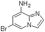 结构式 CAS# 676371-00-9, 6-溴-1H-咪唑并[1,2-a]吡啶-8-胺