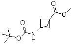 Methyl 3-((tert-butoxycarbonyl)amino)bicyclo[1.1.1]pentane-1-carboxylate molecular structure (CAS 676371-64-5)