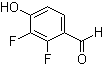 2,3-Difluoro-4-hydroxybenzaldehyde molecular structure (CAS 676500-39-3)