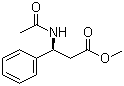 (S)-N-乙酰基-beta-苯丙氨酸甲酯分子结构 (CAS 67654-58-4)