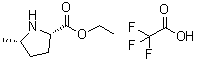 结构式 CAS# 676560-85-3, (2S,5S)-5-甲基吡咯烷-2-羧酸乙酯三氟乙酸盐