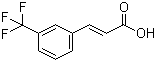 (E)-3-(三氟甲基)肉桂酸分子结构 (CAS 67801-07-4)