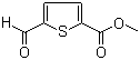 Methyl 5-formyl-2-thiophenecarboxylate molecular structure (CAS 67808-64-4)