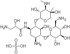 Isepamicin sulfate molecular structure (CAS 67814-76-0)