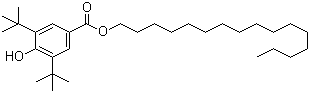 structure of CAS# 67845-93-6, Hexadecyl 3,5-bis-tert-butyl-4-hydroxybenzoate;3,5-Bis[1,1-dimethylethyl]-4-hydroxybenzoic acid hexadecyl ester