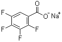 2,3,4,5-四氟苯甲酸钠盐分子结构 (CAS 67852-79-3)