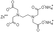 Ethylenediaminetetraacetate-zinc-ammonia complex molecular structure (CAS 67859-51-2)